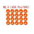 Tarot M2.5 450 Pro/500 塑膠機身墊片 <font color=red>(橘色20顆裝)</font>