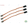 JR 15cm 22AWG 公 ⇔ 母/高品質杜邦接頭/伺服機延長線(3條裝)