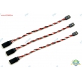 Futaba 15cm 22AWG 公 ⇔ 母/高品質杜邦接頭/伺服機延長線(3條裝)