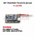 SPRACING F3 EVO室內穿越有刷空心杯飛控(Tiny+FUTABA SFHSS接收機)