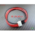 JST-XH 3S/20cm 20AWG 公 ⇔ 母分壓/平衡連接線/延長線 <font color=red>(1入)</font>