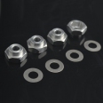 1/10 -> 1/8 12mm轉17mm 遙控車金屬結合器(4入/銀色)