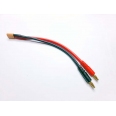 4mm金插  ⇔  XT30 12AWG 硅膠充電線(線長15cm)