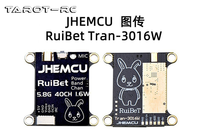 津航/JHEMCU 圖傳/5.8G 40CH 1.6W/內建麥克風/ RuiBet Tran-3016W