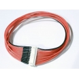JST-XH 10S/30cm 20AWG 公 ⇔ 母分壓/平衡連接線/延長線 <font color=red>(1入)</font>